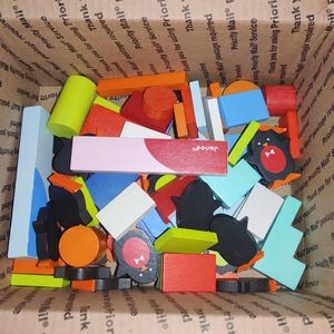 Baby Wooden building blocks and figures